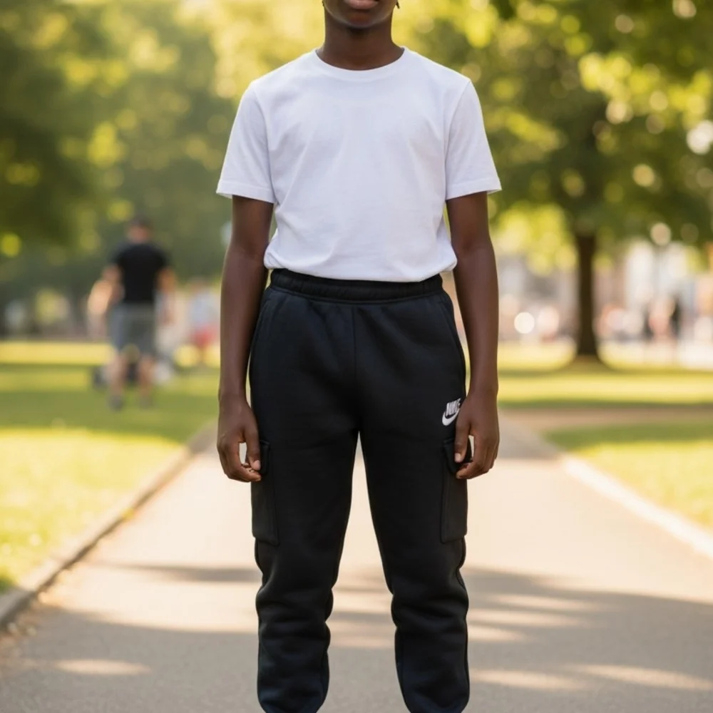 Nike Black Cargo Sweatpants - Picture 2 of 11